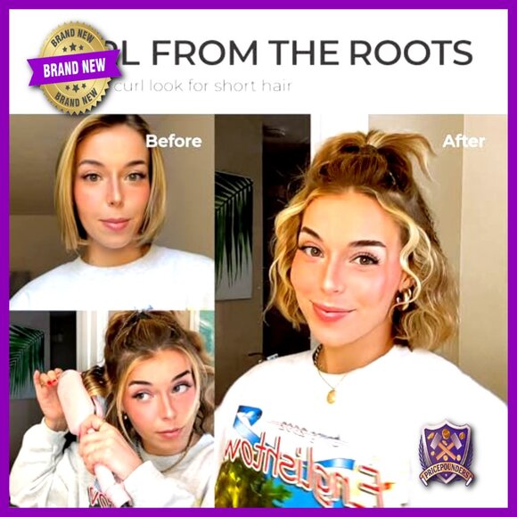 Ceramic Curling Wand Waver Tool Dual Voltage Anti-Scald Styling - Picture 6 of 6